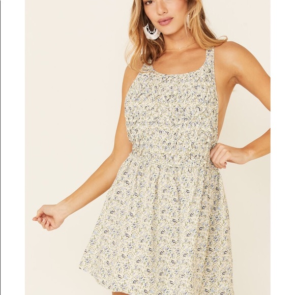 Free People Petunia smocked floral mini dress - Picture 8 of 14